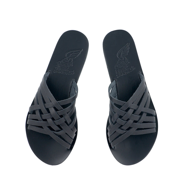 Ancient Greek Sandals Plekti Thais Black