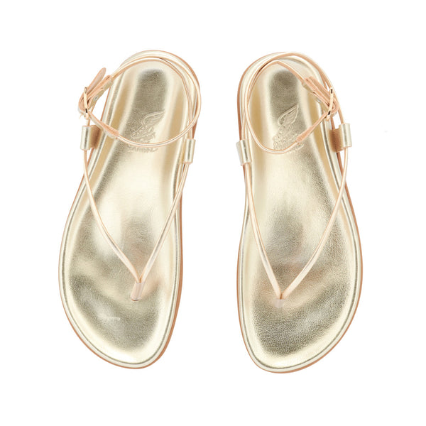 Ancient Greek Sandals Polistra Footbed Platinum