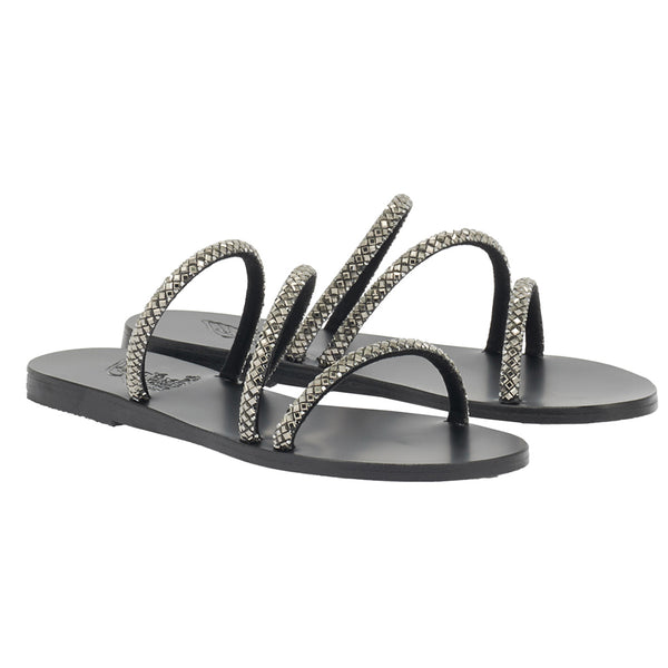 Ancient Greek Sandals Polytimi Black