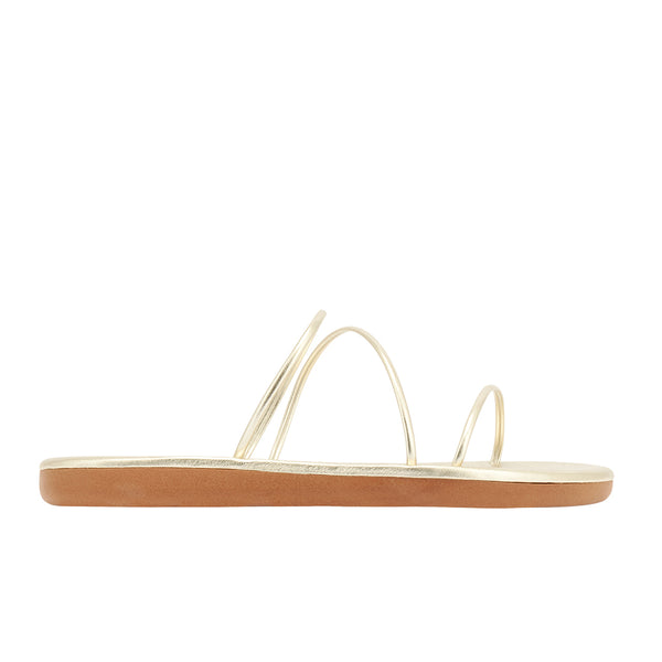 ancient greek sandals Polytimi flip flop Platinum