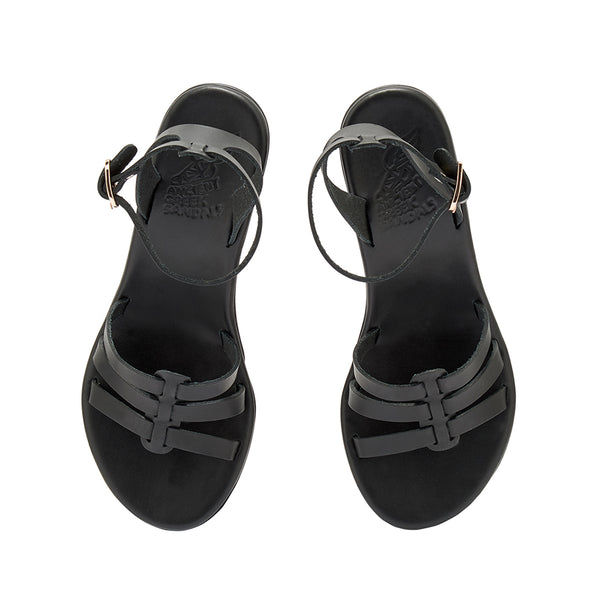 Ancient Greek Sandals Prespa Black