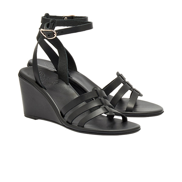 Ancient Greek Sandals Prespa Black