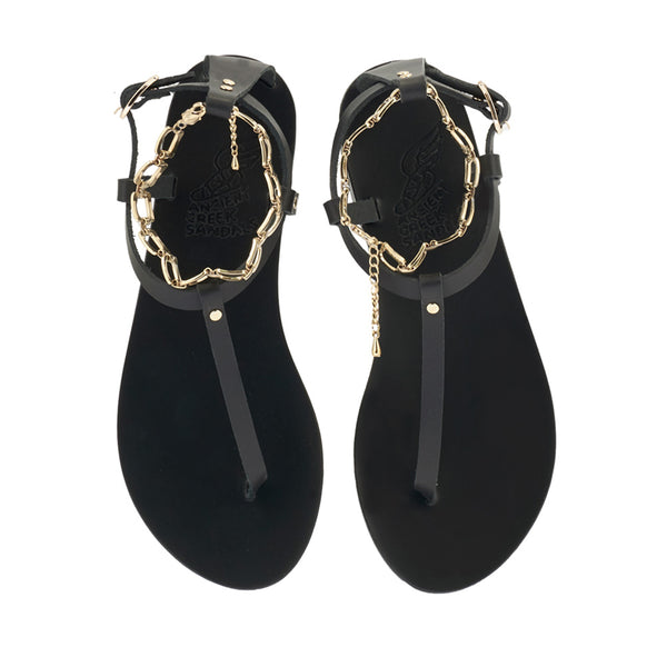 Ancient Greek Sandals Promitheas Black