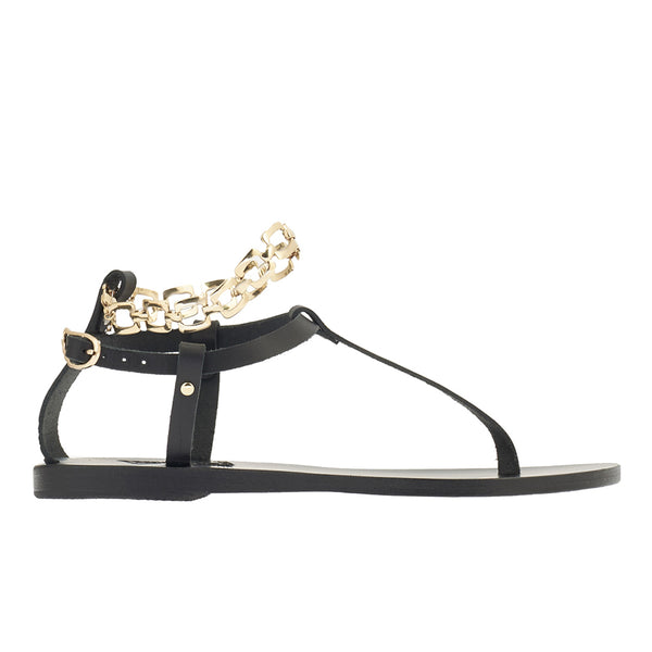 ancient greek sandals Promitheas Black