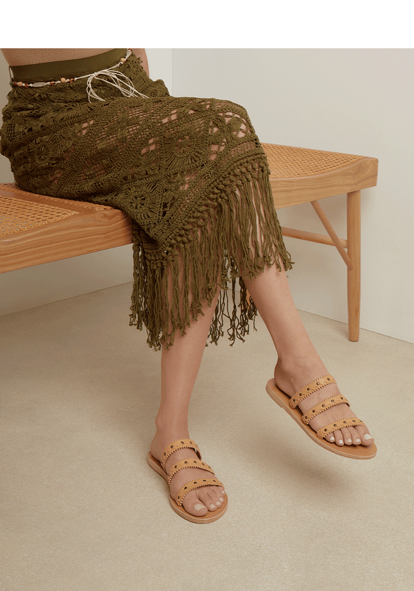 Ancient Greek Sandals Prostasia Natural