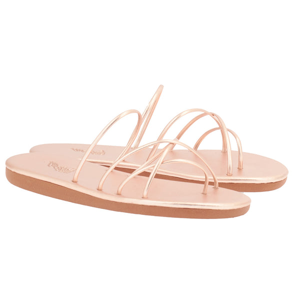 Ancient Greek Sandals Pu ROSE GOLD