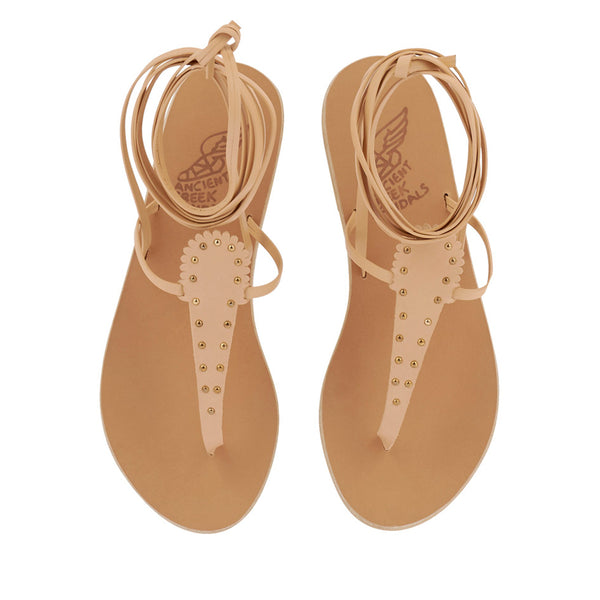 Ancient Greek Sandals Pyrichos Natural