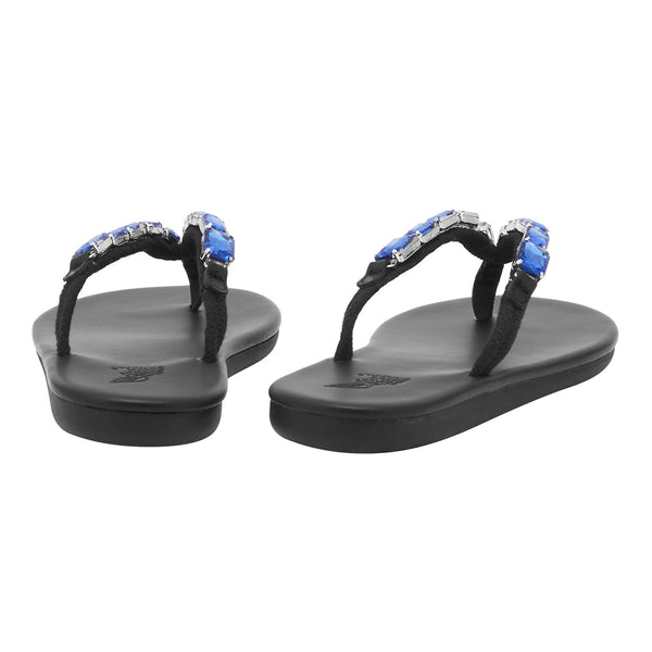 Ancient Greek Sandals Saionara Crystals BLUE