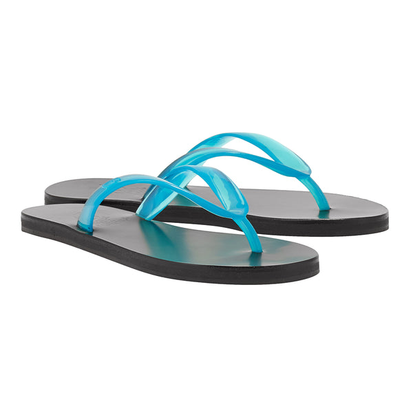 Ancient Greek Sandals Saionara Jelly Clear Blue