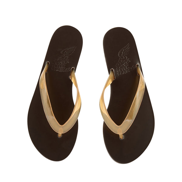 Ancient Greek Sandals Saionara Jelly Clear Caramel