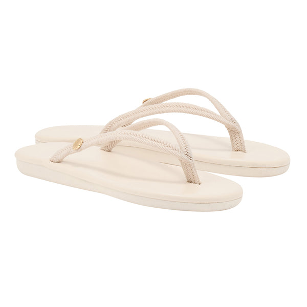 Ancient Greek Sandals Saionara Rope Beige