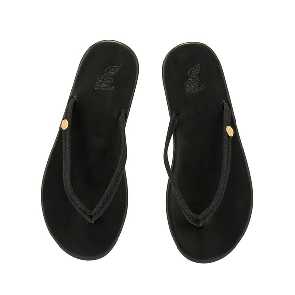 Ancient Greek Sandals Saionara Rope Black