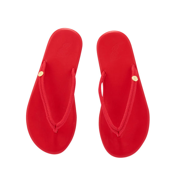 Ancient Greek Sandals Saionara Rope Red