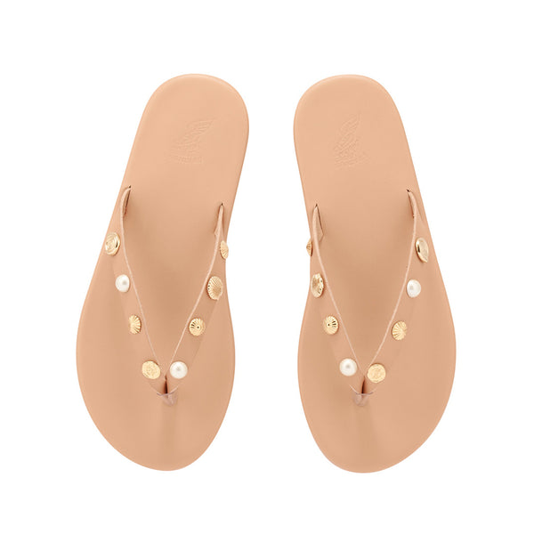 Ancient Greek Sandals Saionara Shells Natural