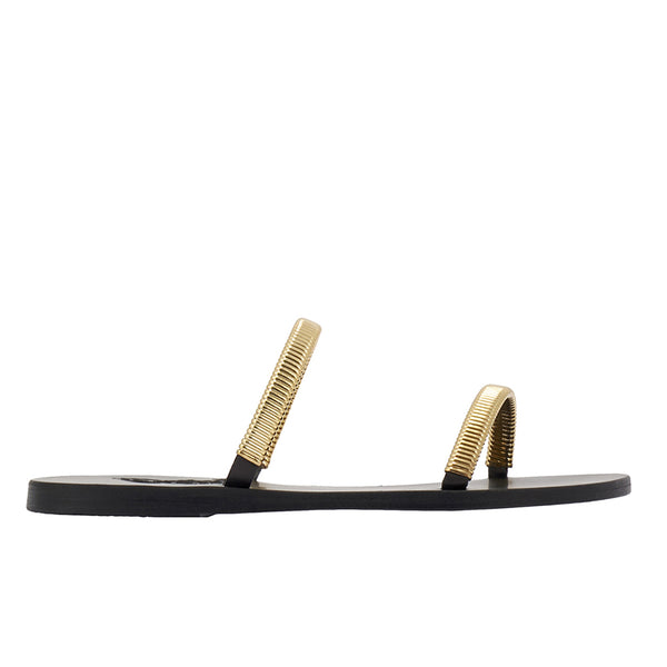 ancient greek sandals Saita Black