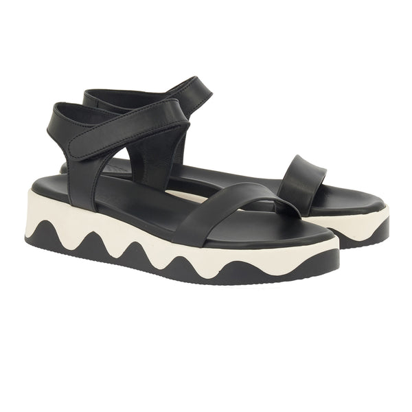 Ancient Greek Sandals Salamina Black