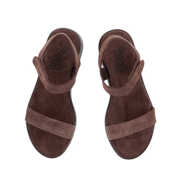 Ancient Greek Sandals Salamina DARK BROWN