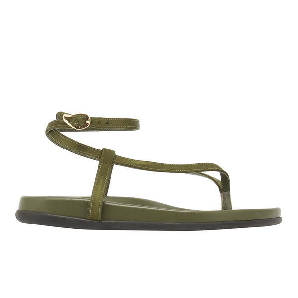 ancient greek sandals Saloni footbed Khaki