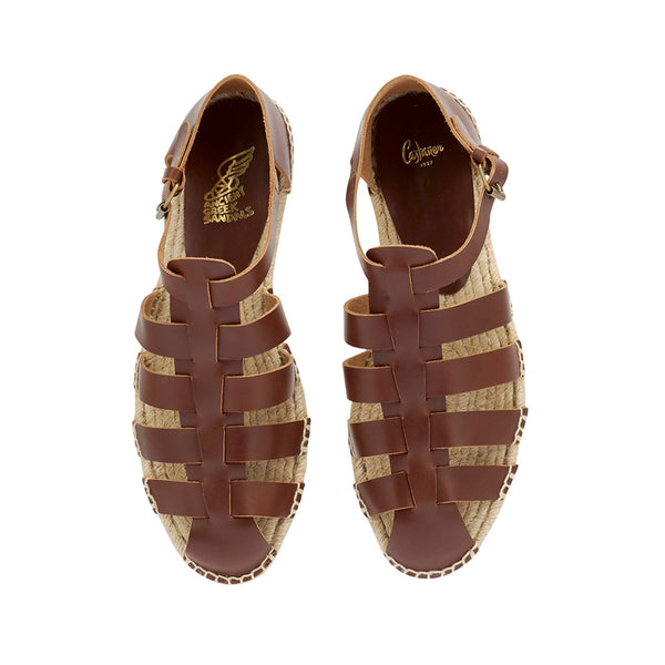 Ancient Greek Sandals Samos 210 Brown