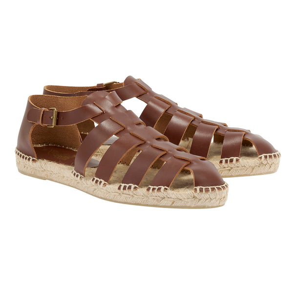 Ancient Greek Sandals Samos 210 Brown
