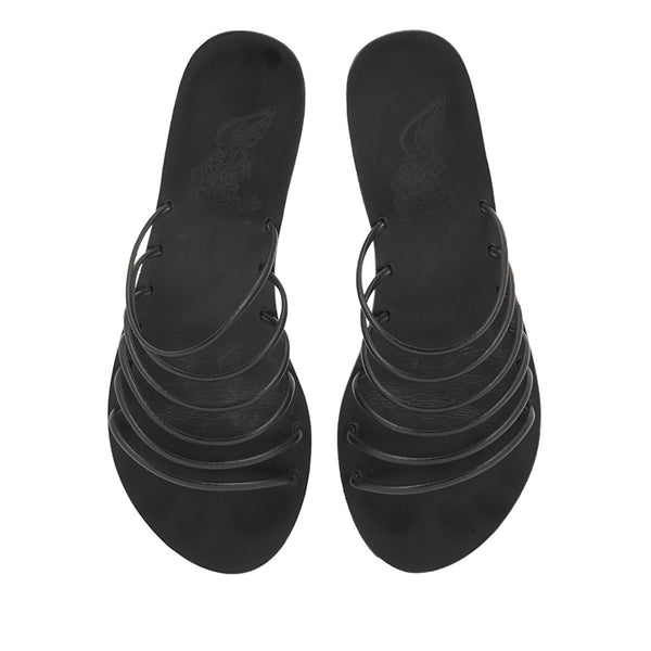 Ancient Greek Sandals Sani Heel Black