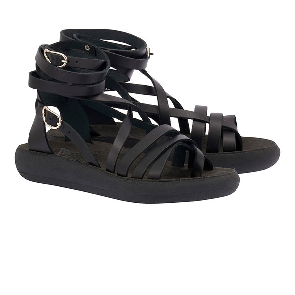 Ancient Greek Sandals Satira Comfort Black