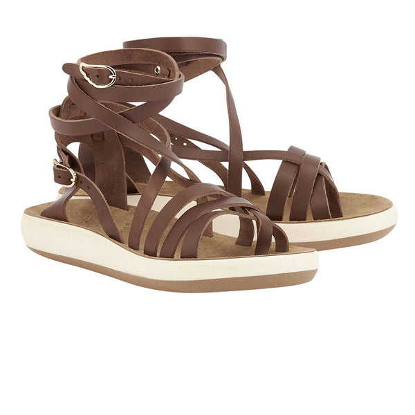Ancient Greek Sandals Satira Comfort Chestnut