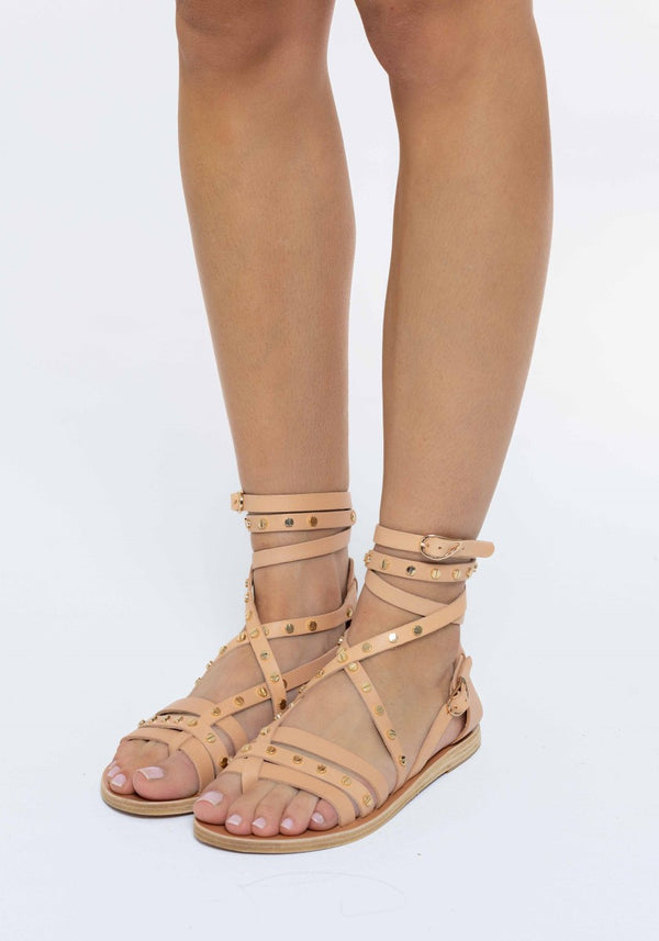 Ancient Greek Sandals Satira Nails Natural