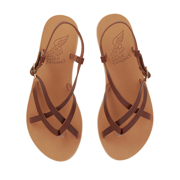Ancient Greek Sandals Semele Chestnut