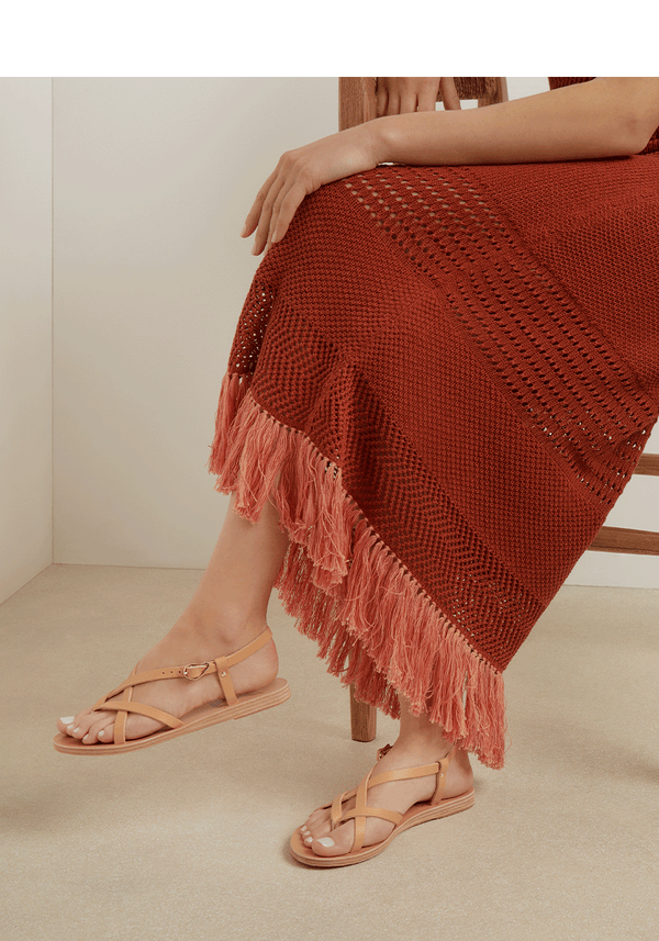 Ancient Greek Sandals Semele Natural