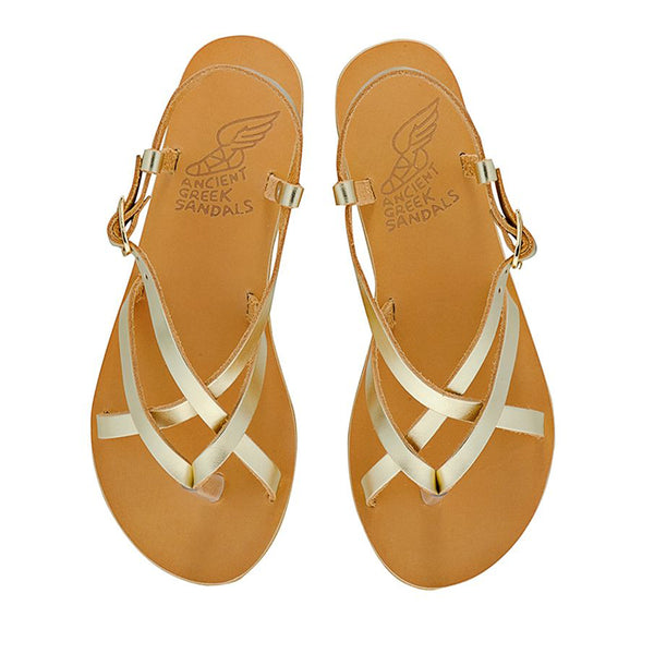 Ancient Greek Sandals Semele Platinum