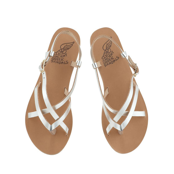 Ancient Greek Sandals Semele Silver