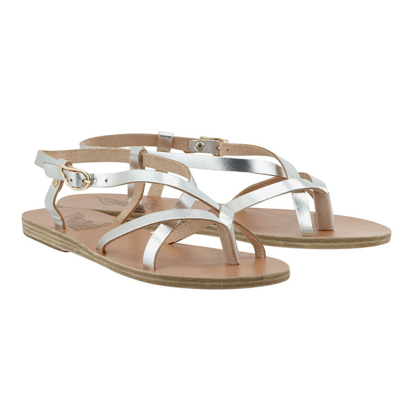 Ancient Greek Sandals Semele Silver
