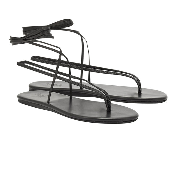 Ancient Greek Sandals Sfendoni Black