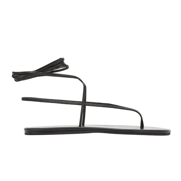 ancient greek sandals Sfendoni Black