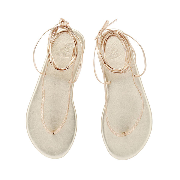 Ancient Greek Sandals Sfendoni Platinum
