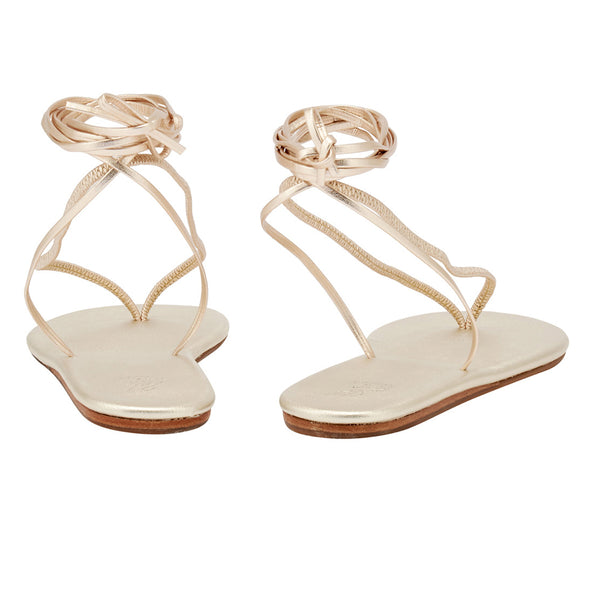 Ancient Greek Sandals Sfendoni Platinum