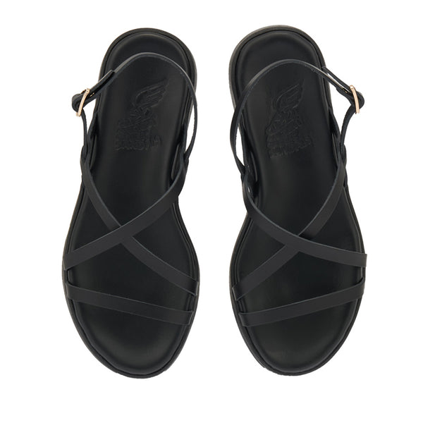 Ancient Greek Sandals Silia Black