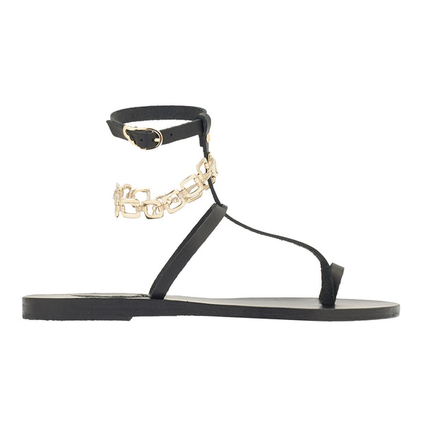 ancient greek sandals Skythia Black
