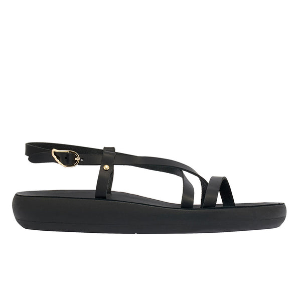 ancient greek sandals Sofia comfort Black