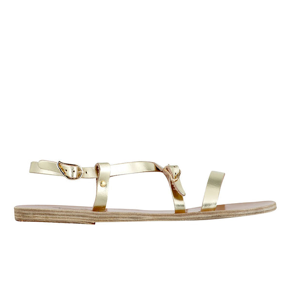 ancient greek sandals Sofia Platinum