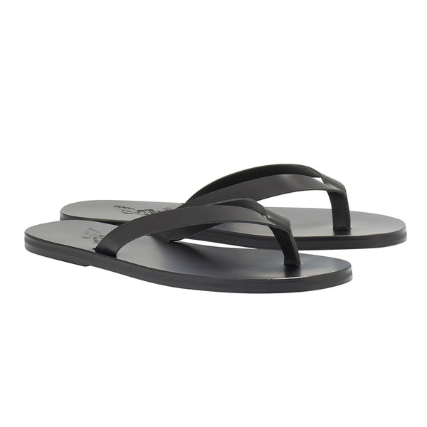 Ancient Greek Sandals Solon Black
