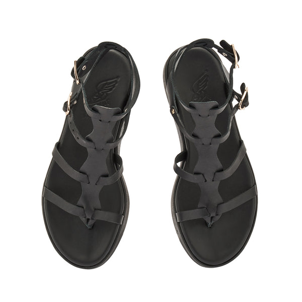 Ancient Greek Sandals Stephanie Wave Black