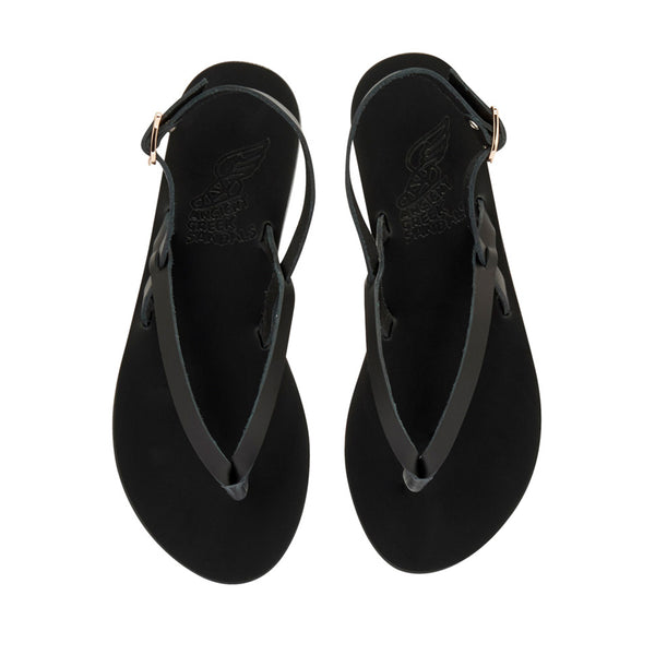 Ancient Greek Sandals Synthesis Black