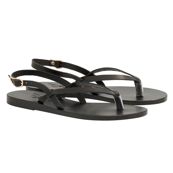 Ancient Greek Sandals Synthesis Black