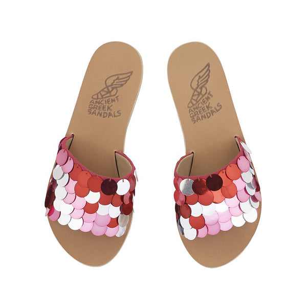 Ancient Greek Sandals Taygete FUCHSIA MIX