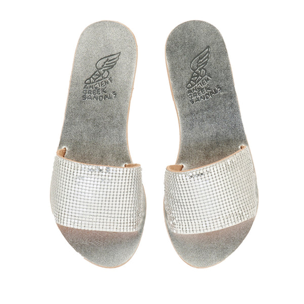 Ancient Greek Sandals Taygete Silver