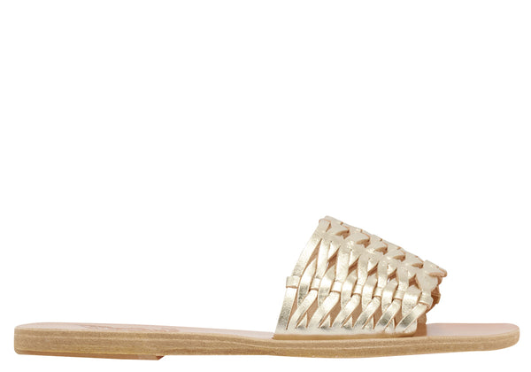 ancient greek sandals Taygete woven Platinum