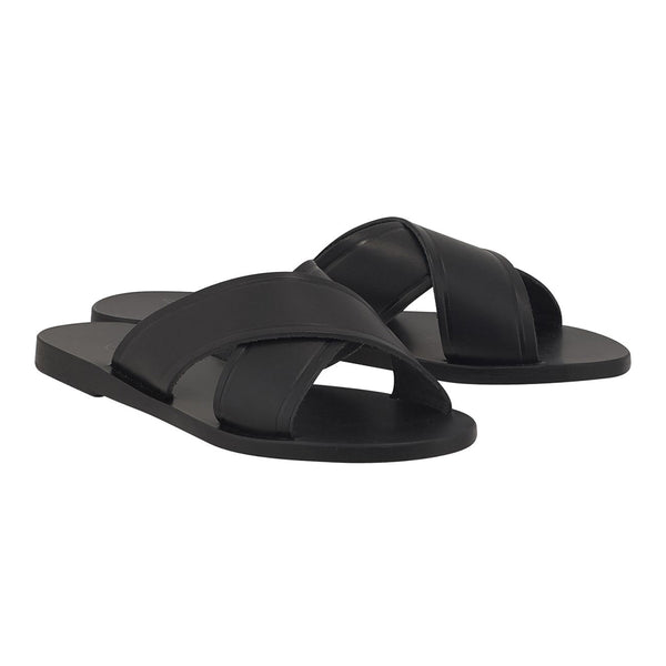 Ancient Greek Sandals Thais Black