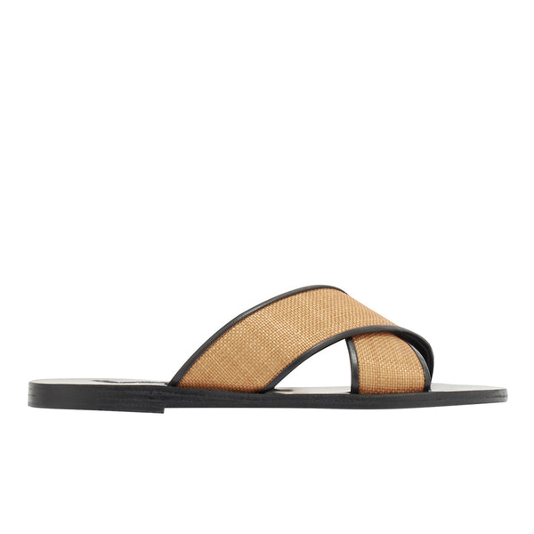 ancient greek sandals Thais Cognac / Black